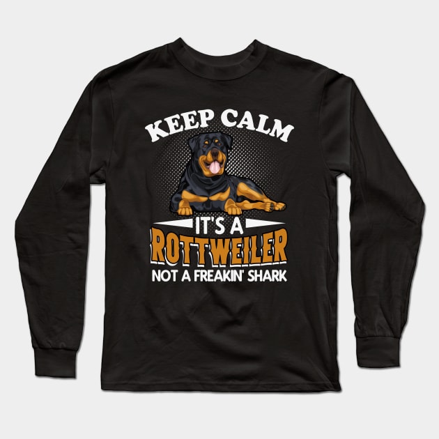 Rottweiler saying dogs gift Long Sleeve T-Shirt by Foxxy Merch